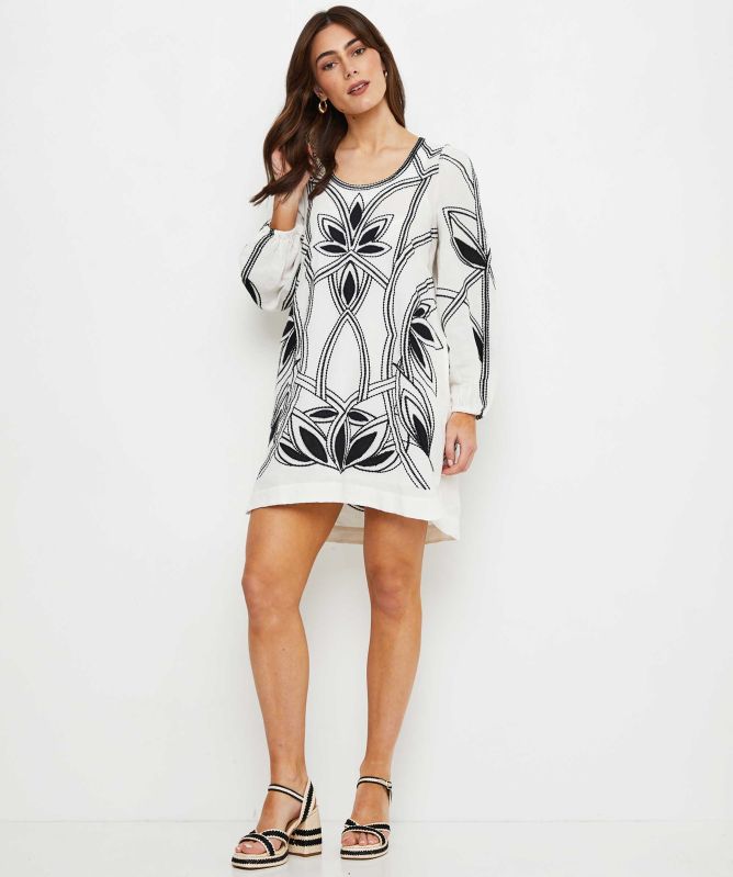 Scarlett Poppies Spirit Embroidered Mini Dress
