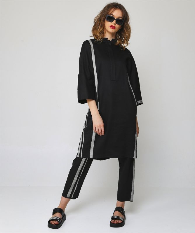 Annette Gortz Linen Blend Duna Stripe Trousers