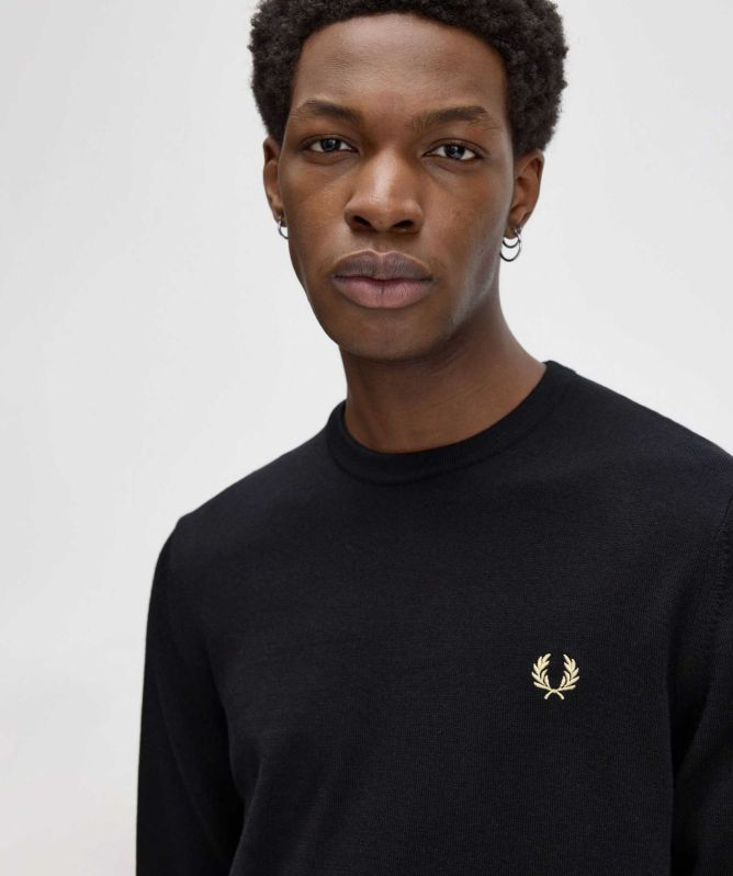 Fred Perry Merino Crew Neck Jumper