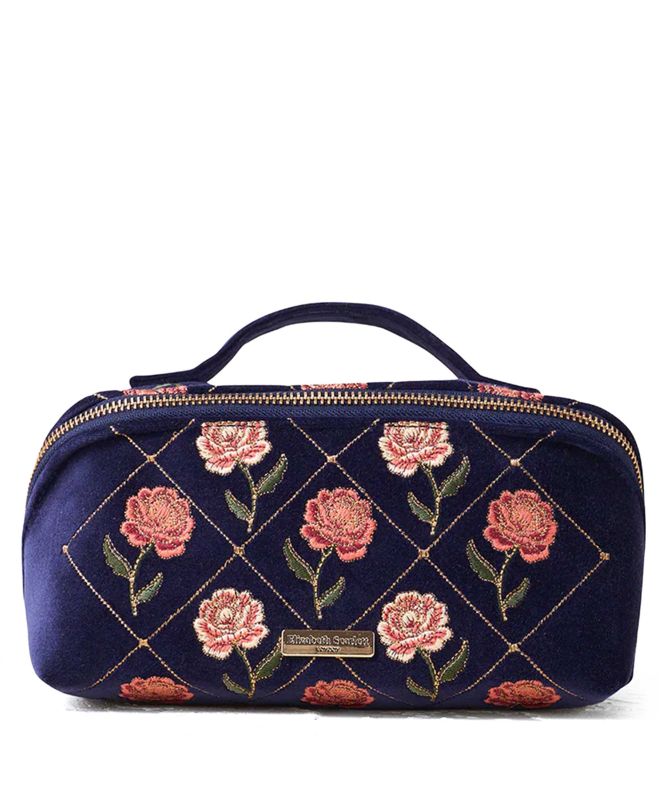 Elizabeth Scarlett ローズ ポーチ Elizabeth Scarlett Rose Open Flat Makeup Bag | Jules B
