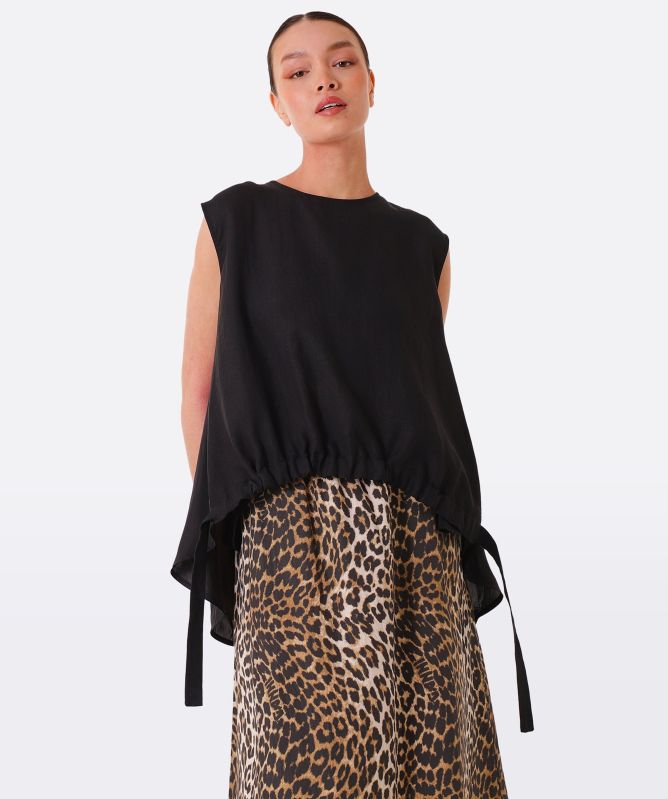 NU London Hemp Drawstring Top