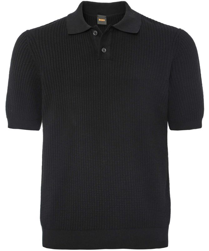 BOSS Rib Knit Akoppo Polo Shirt