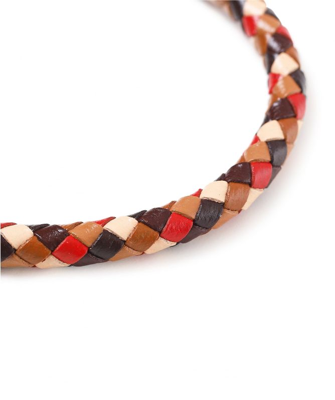 Paul Smith Leather Plait Bracelet