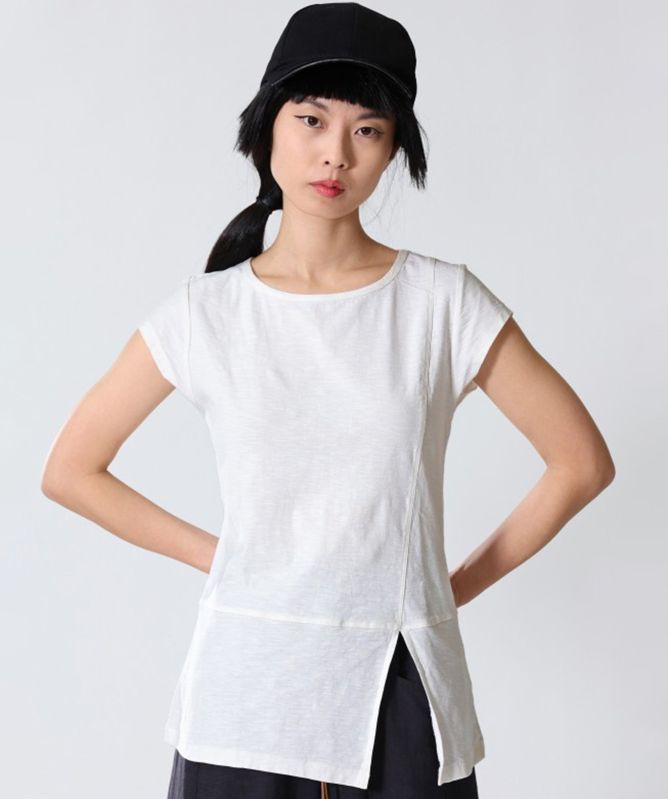 Lurdes Bergada Round Neck Cotton T-Shirt
