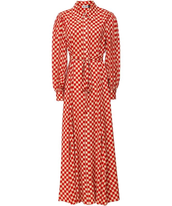 ワンピース Lumignon Bijou grid ribbon dress ルミニョン Lumignon Bijou grid ribbon dress S