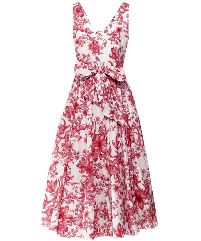 Lavi Ginger Sleeveless Floral Midi Dress Jules B