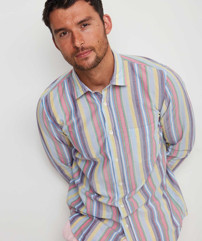 Hartford Slim Fit Striped Paul Shirt