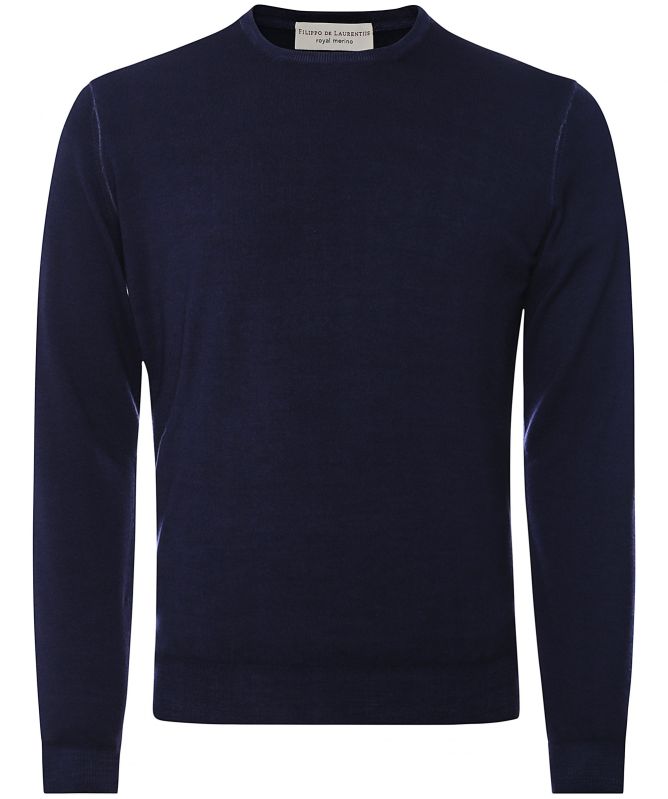 Filippo De Laurentiis Merino Wool Crew Neck Jumper