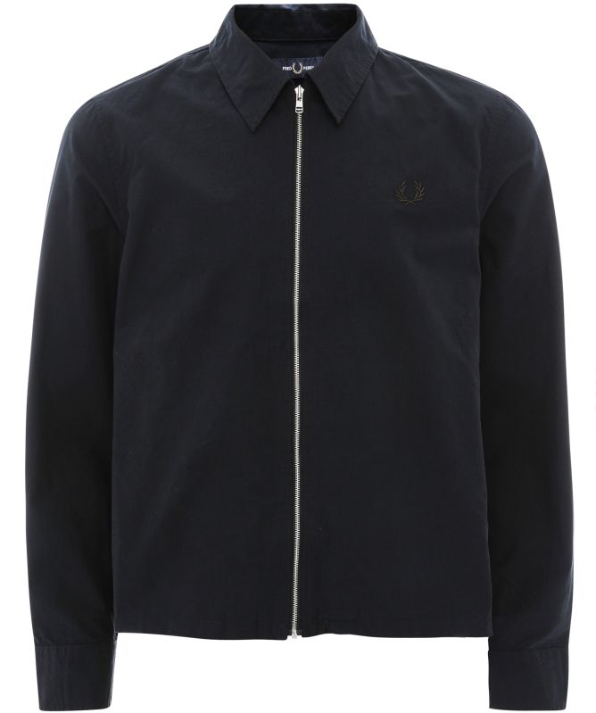 Fred Perry Zip Through Poplin Overshirt