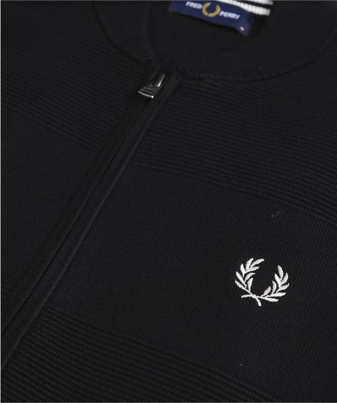 Fred Perry Textured Bomber Cardigan K9540