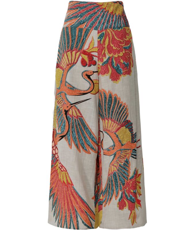 One Hundred Stars Crane Wide Leg Trousers