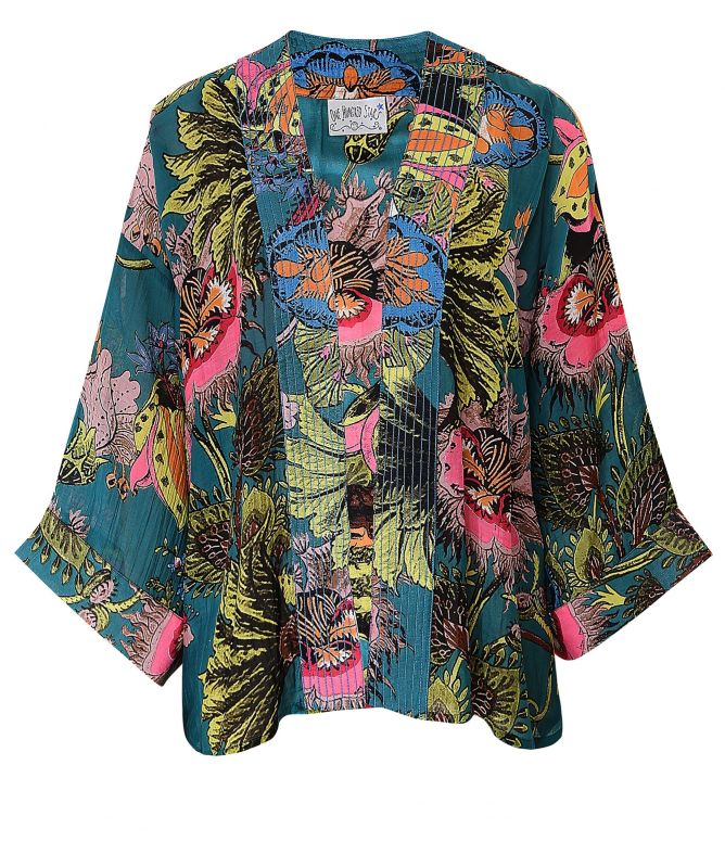 One Hundred Stars Eccentric Blooms Kimono