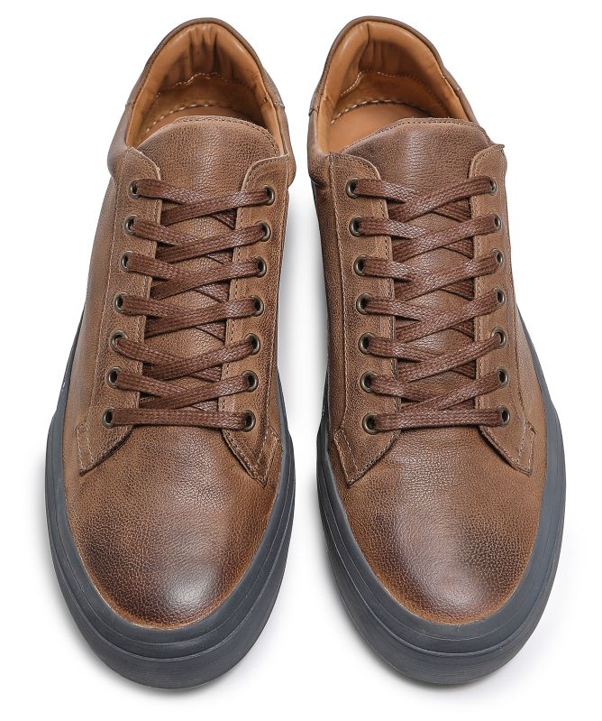 Oliver Sweeney Piodao Grained Leather Cupsole Trainers