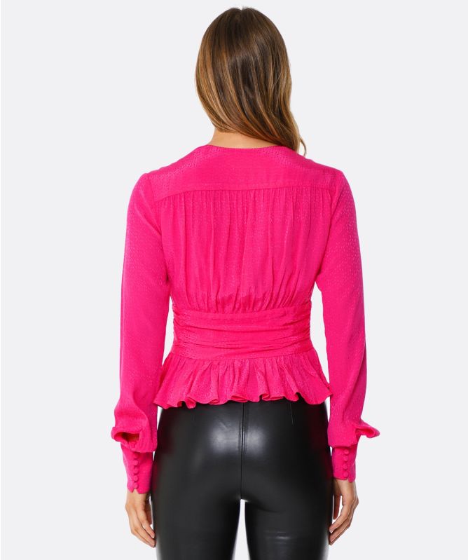 Tracy V-Neck Tee - Pink