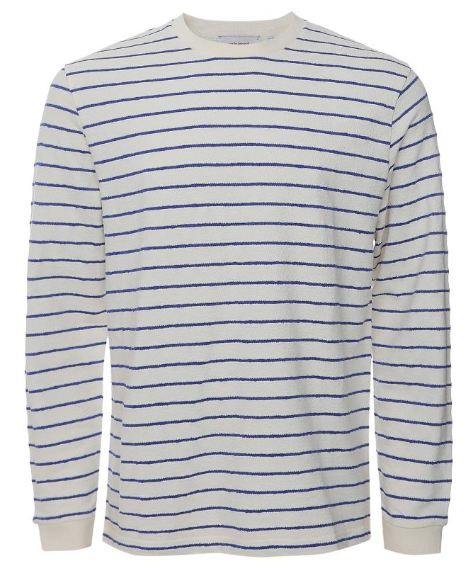 unfeigned Long Sleeve Terry Striped T-Shirt