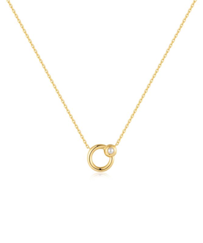 Ania Haie Hoop Freshwater Pearl Necklace