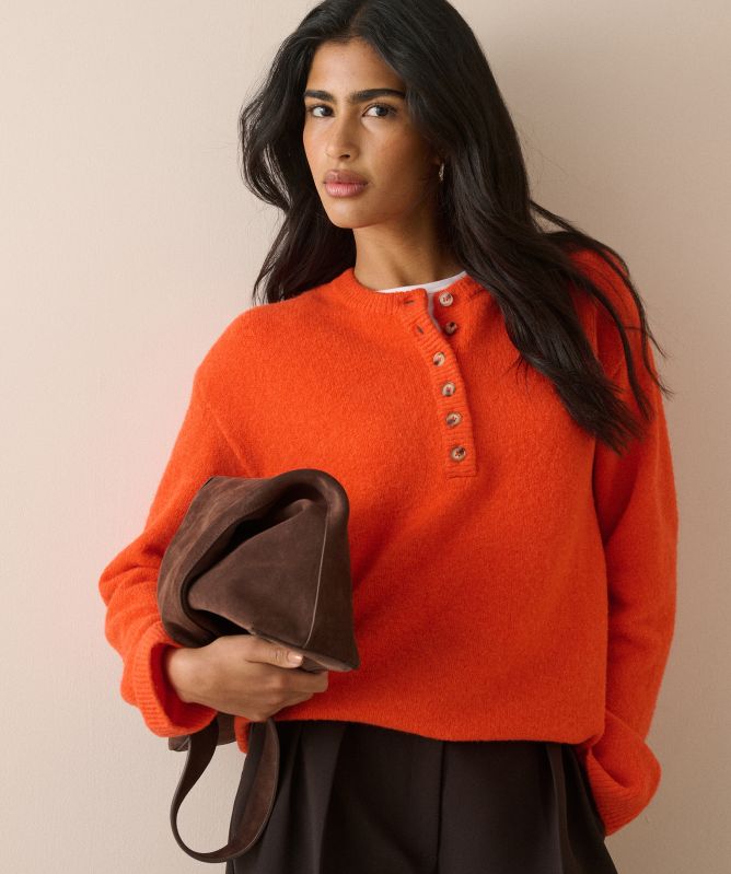 Nobody's Child Relaxed Fit Henley Jumper