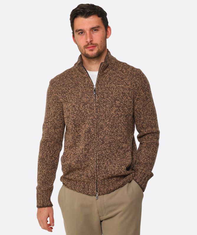 Gran Sasso Brown Wool Cardigan