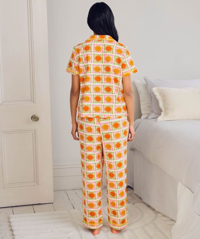 Chelsea Peers Sunshine Tile Print Long Pyjamas