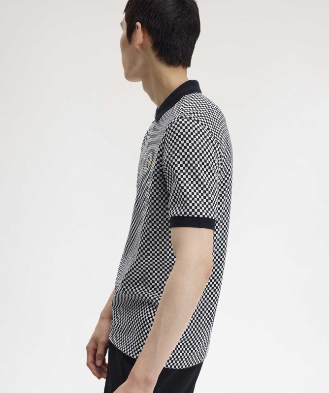 Fred Perry Zipped Chequerboard Polo | Jules B