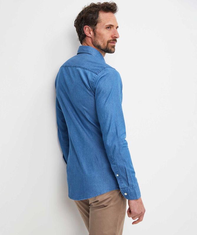 Eton Slim Fit Denim Shirt