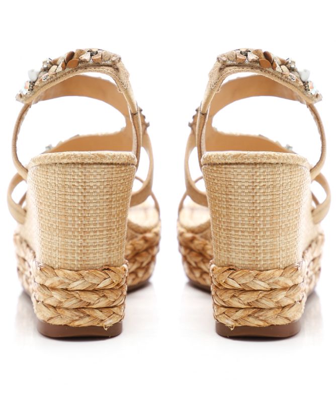 Alma en Pena Serpentina Snake Wedge Sandals