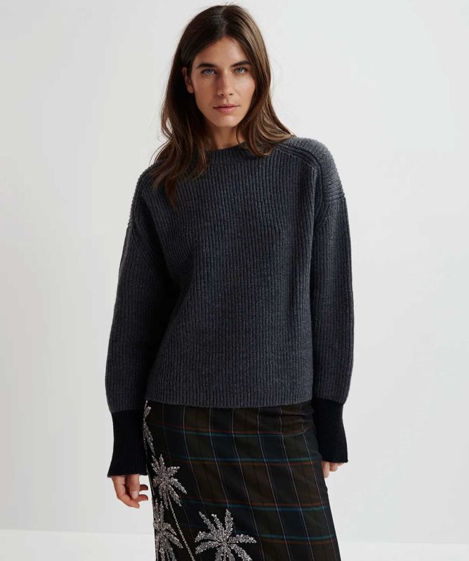 Essentiel Antwerp Ginster Contrast Cuff Jumper