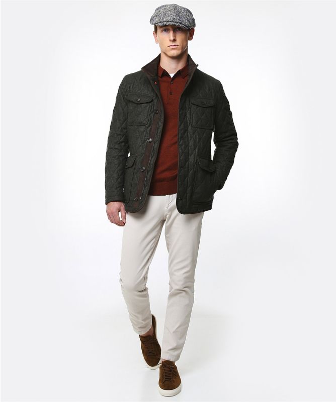 Thomas Maine Merino Long Sleeve Polo Shirt
