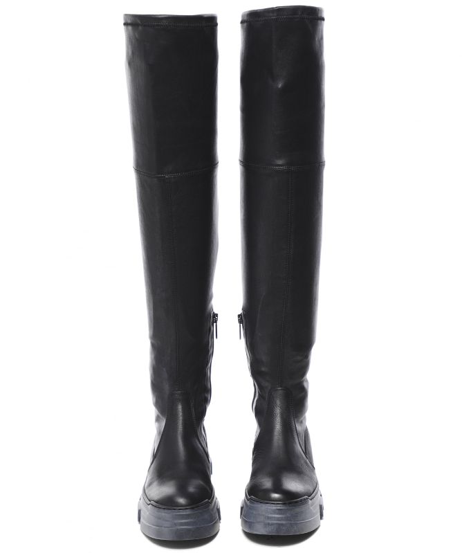 Lofina Leather Over The Knee Boots