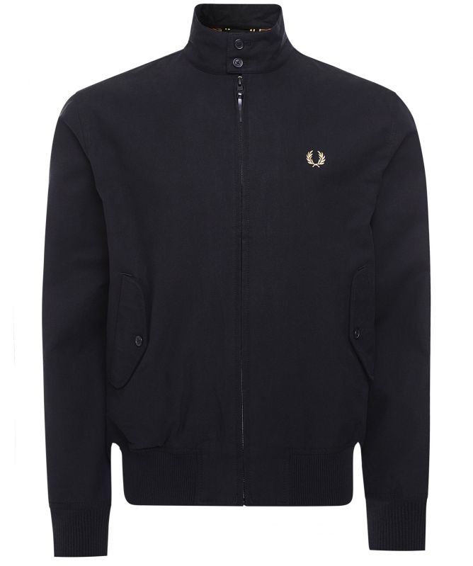 Fred Perry Black Softshell Harrington Jacket | Jules B