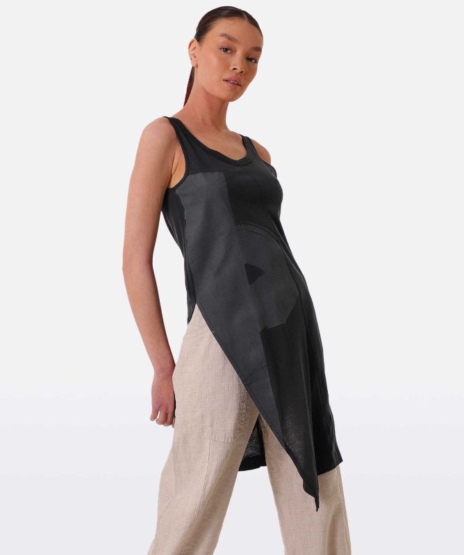 Lurdes Bergada Cotton Blend Paint Wash Tunic