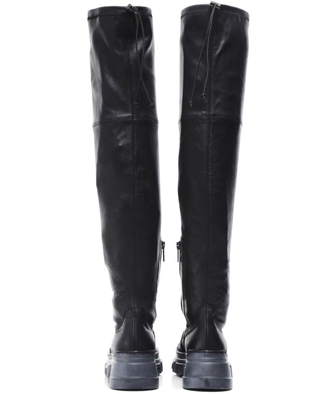 Lofina Leather Over The Knee Boots