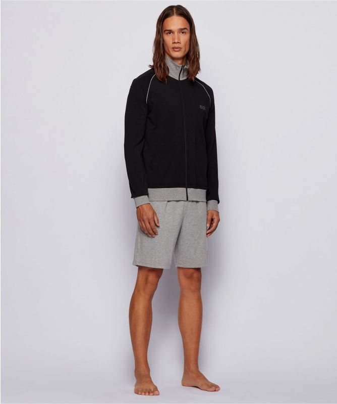 BOSS Stretch Cotton Drawstring Lounge Shorts