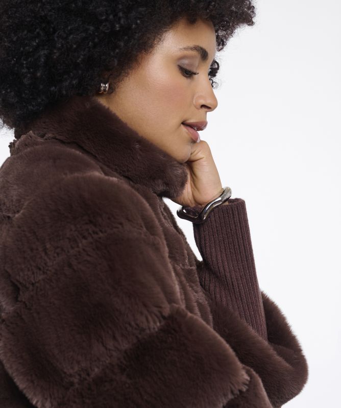 Rino and Pelle Feline Faux Fur Jacket
