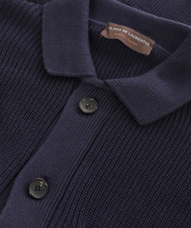 Filippo De Laurentiis Collared Knitted Overshirt