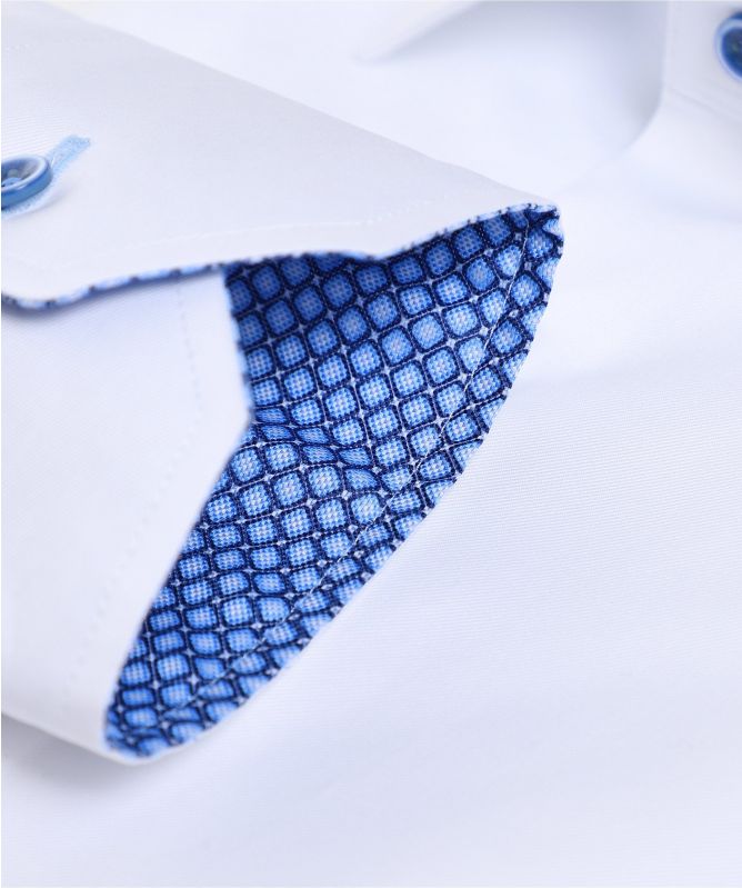 Stenstroms Fitted Body Geo Trim Shirt