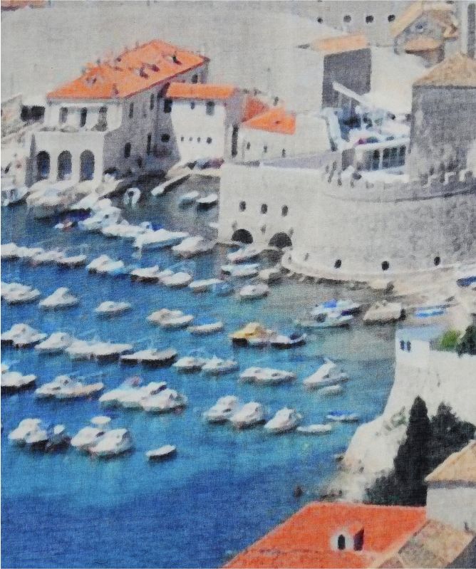 Ahujasons Dubrovnik Print Scarf