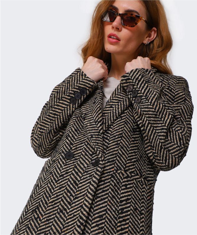 Anine Bing Fishbone Wool Blazer | Jules B