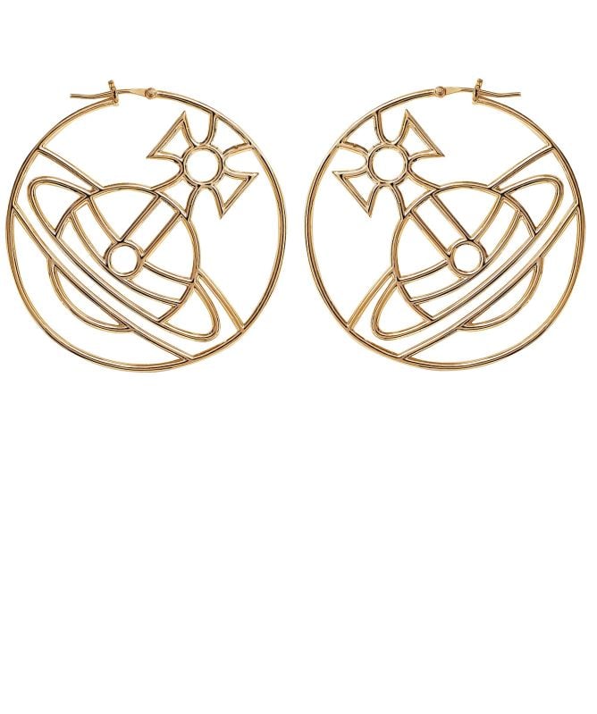 Vivienne Westwood Gold Alina Hoop Earrings | Jules B