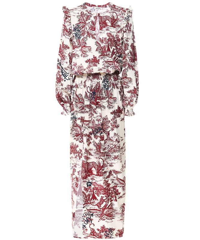 Zadig & Voltaire Cream Roar Jouy Satin Maxi Dress Jules B