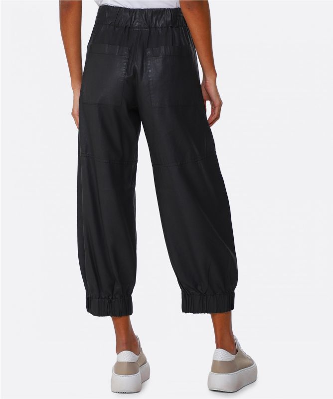 Lurdes Bergada Coated Cropped Trousers