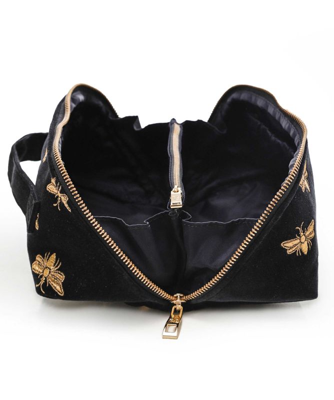 Elizabeth Scarlett Honey Bee Open Flat Makeup Bag