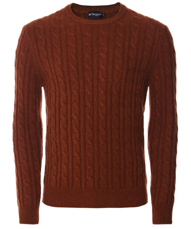 Hackett Cashmere Mix Cable Jumper