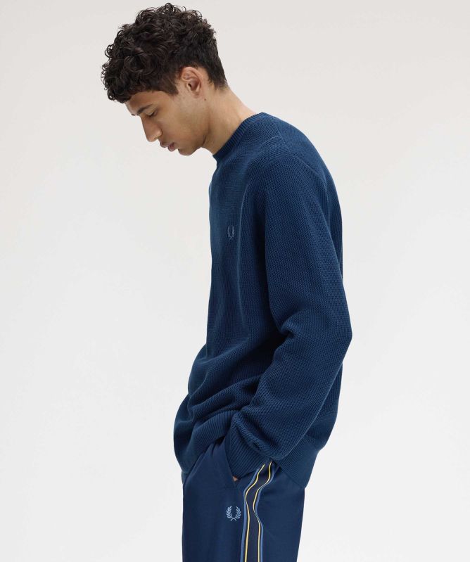 Fred Perry Textured Crew Jumper