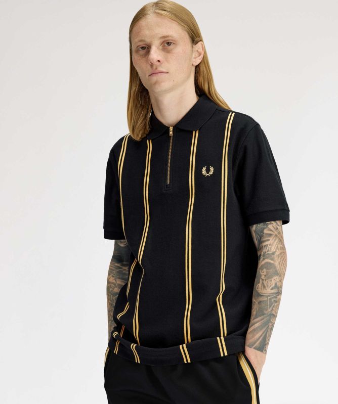 Fred Perry Vertical Stripe Zip Polo