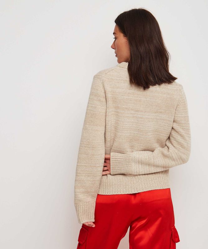 GANNI O-neck Butterfly Jumper