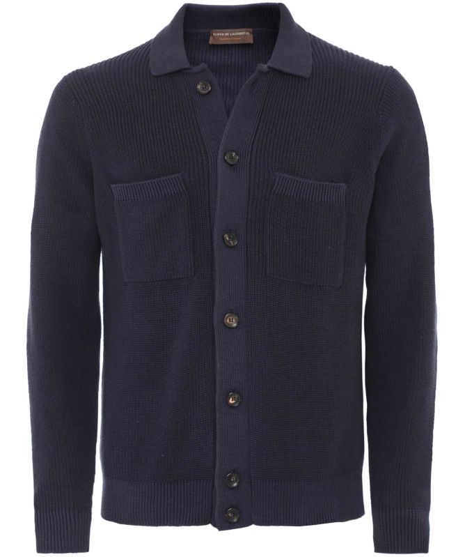 Filippo De Laurentiis Collared Knitted Overshirt