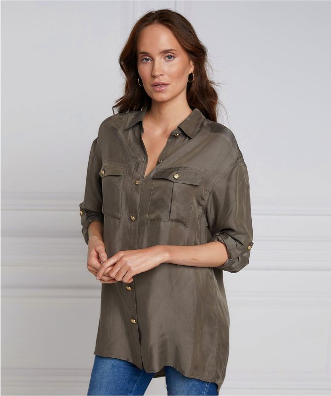 Holland Cooper Relaxed Fit Military Shirt
