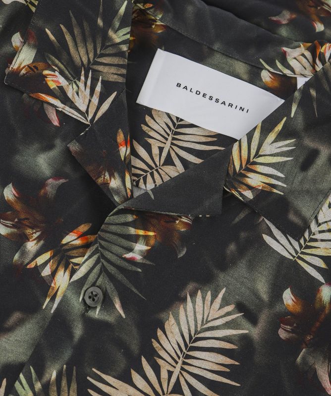 Baldessarini Palm Print Resort Shirt