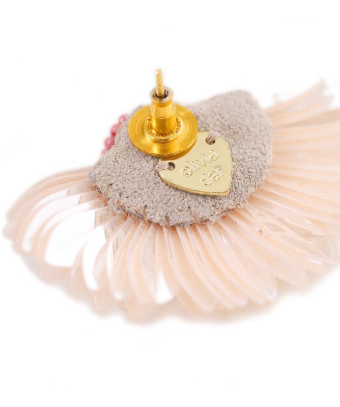 Olivia Dar Marigold Half Daisy Earrings